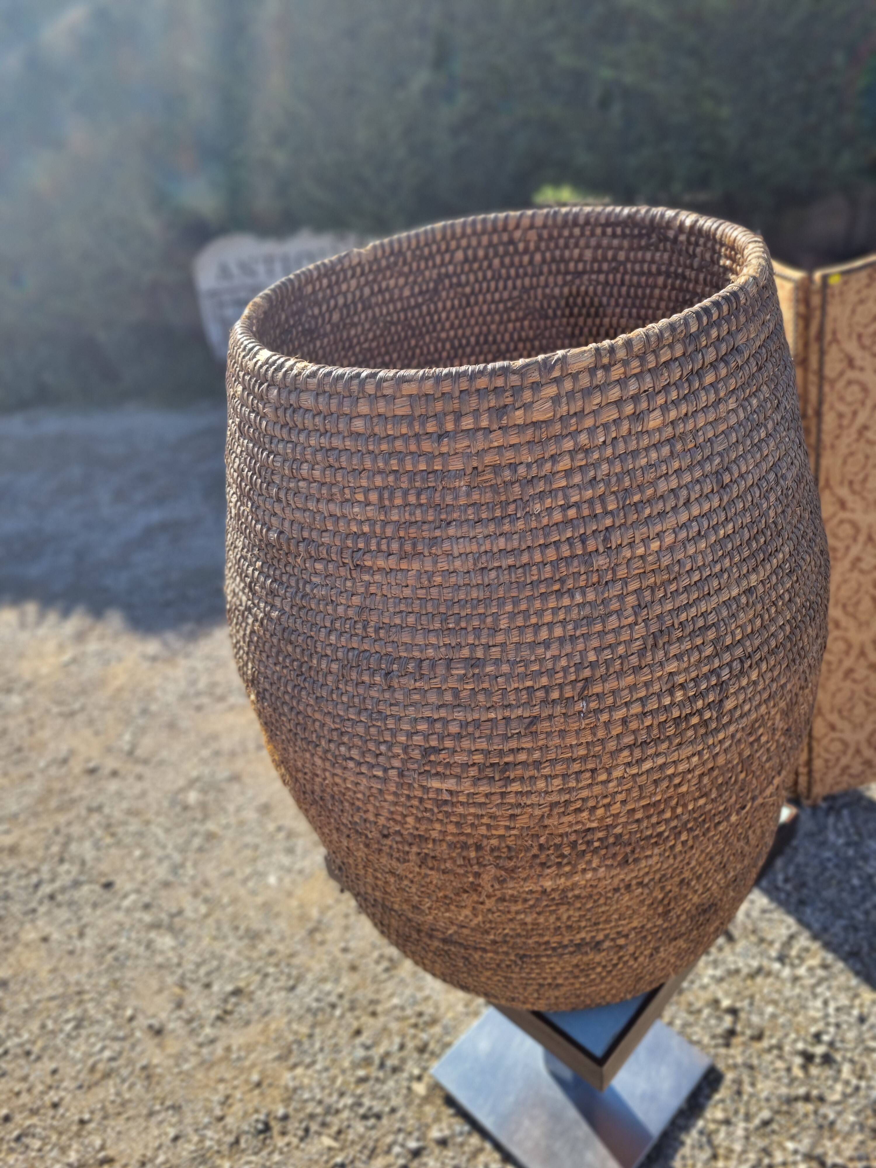 Huge 19th century grain basket