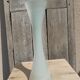 Single-stem vase in white opaline glass