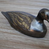 Brass metal duck