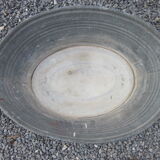 Zinc oval basin
