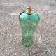 Suspension vintage verte en verre soufflé