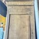 Armoire ancienne ,deux portes,  en chêne décapée, Style Louis XV