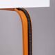 Vintage Space Age Italian Orange Metal and Acrylic Glass Floor Lamp, 1970s