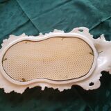 Farnesiana Mirror by Carlo Corvi in ceramic Italy 1950