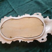 Farnesiana Mirror by Carlo Corvi in ceramic Italy 1950