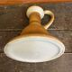 Old Lamp Base Vintage Beige Ceramic Candle Holder #D833