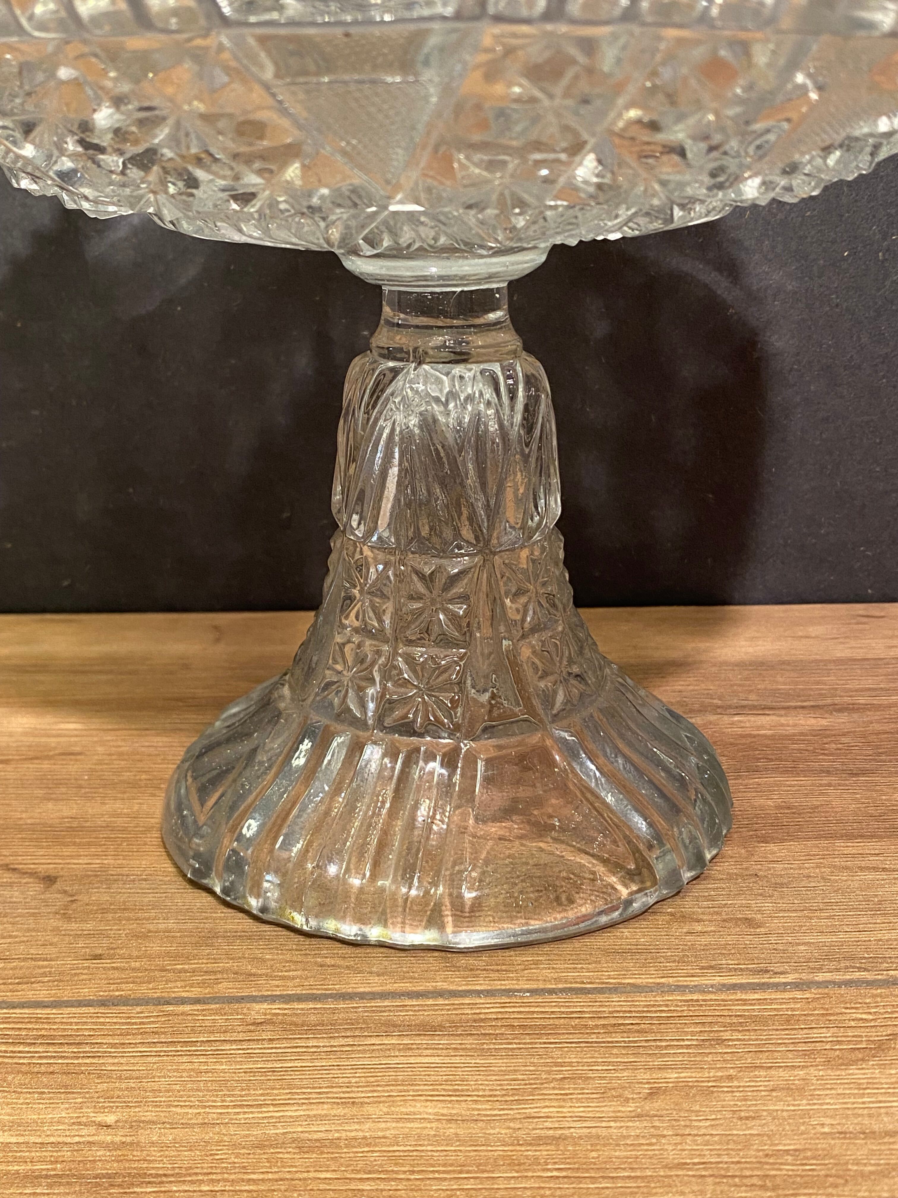 Large crystal cup marked Vallerysthal