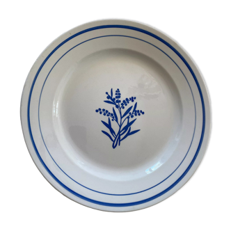 Flat serving dish manufacture Gien Noirmoutier