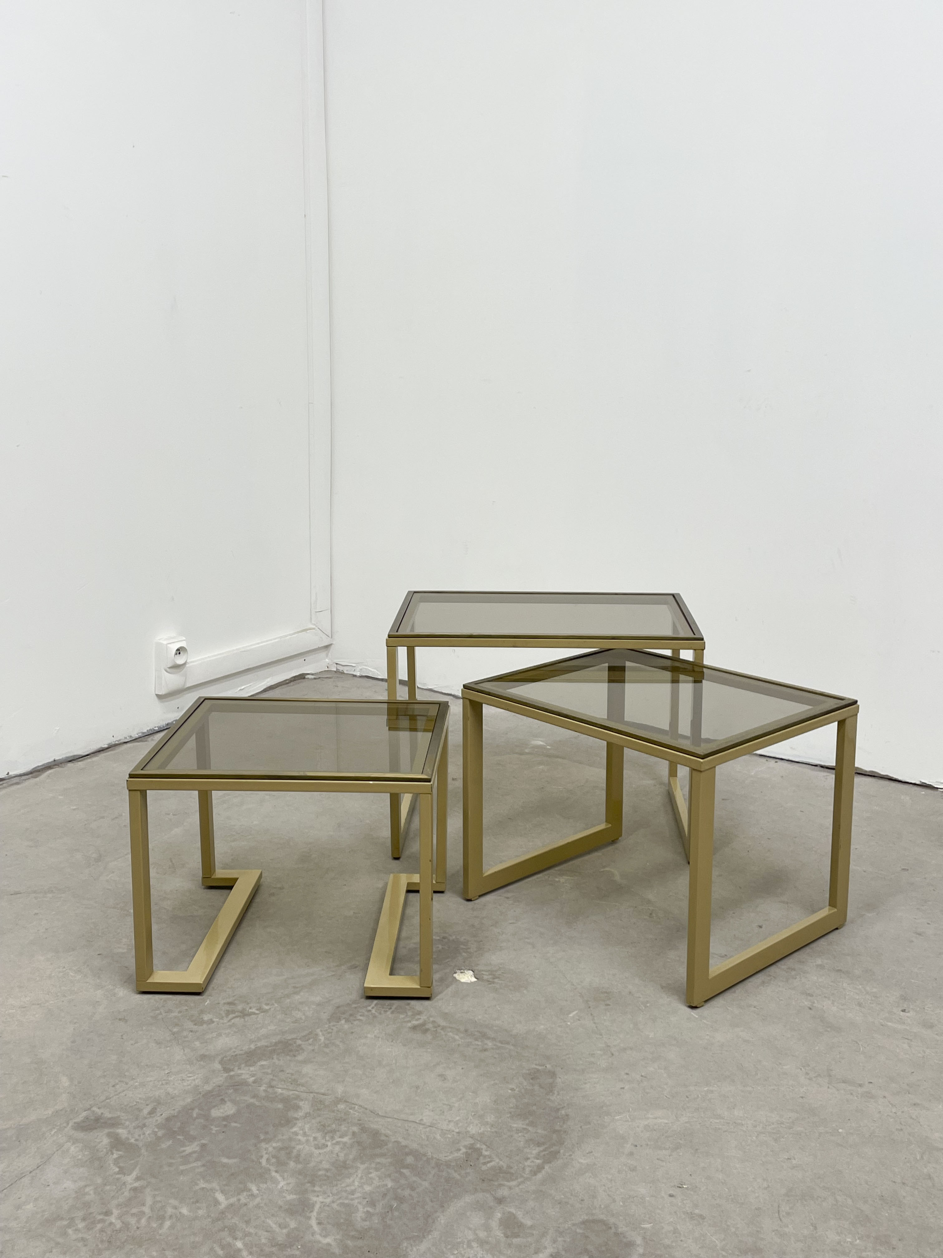 Trio de tables gigognes