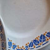 Set of 12 antique Art Deco plates, earthenware from Creil Montereau.