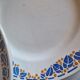 Set of 12 antique Art Deco plates, earthenware from Creil Montereau.