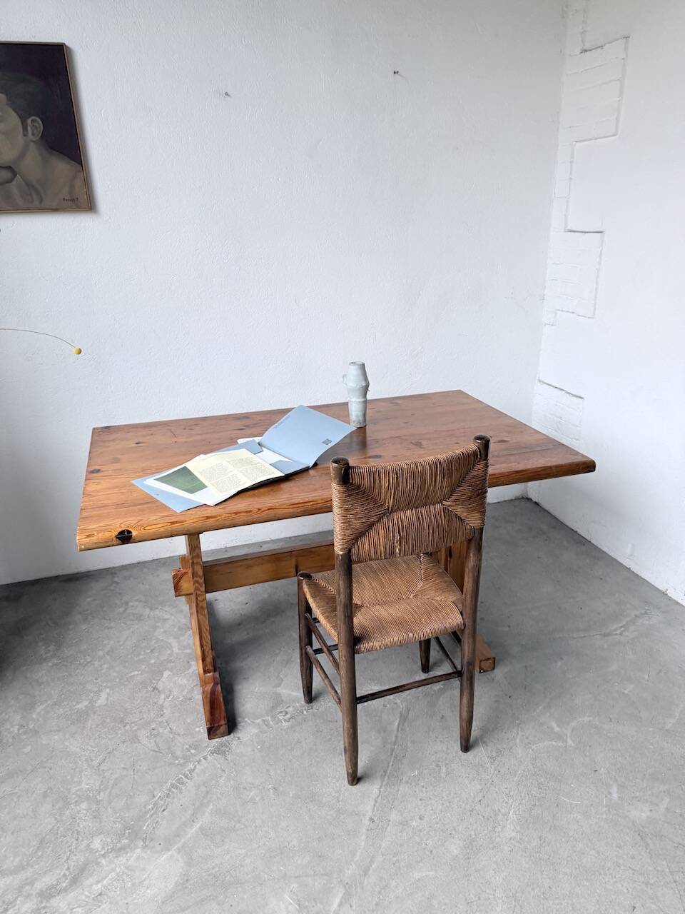 Mountain furniture table made of solid pine
