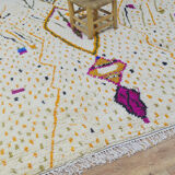 Tapis berbère coloré fait main 280 x 241 cm