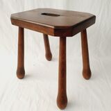 Solid oak stool
