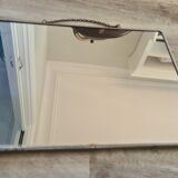 Old rectangular barber wall mirror, 39x29 cm