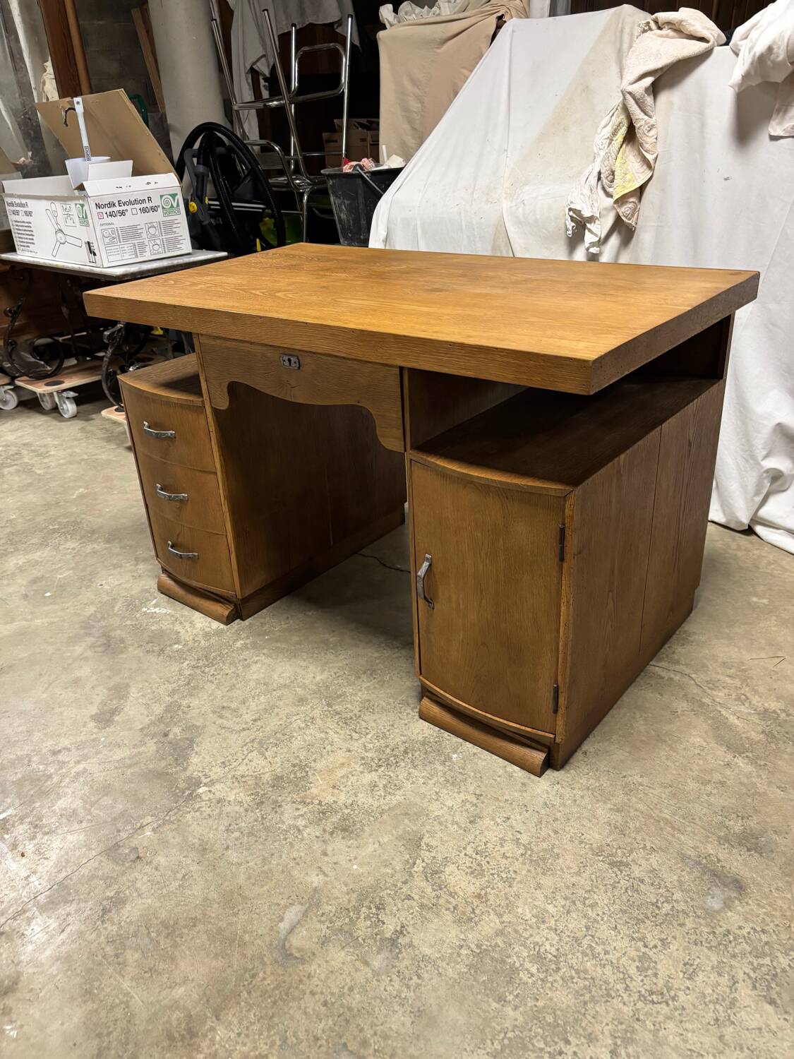 Solid wood desk