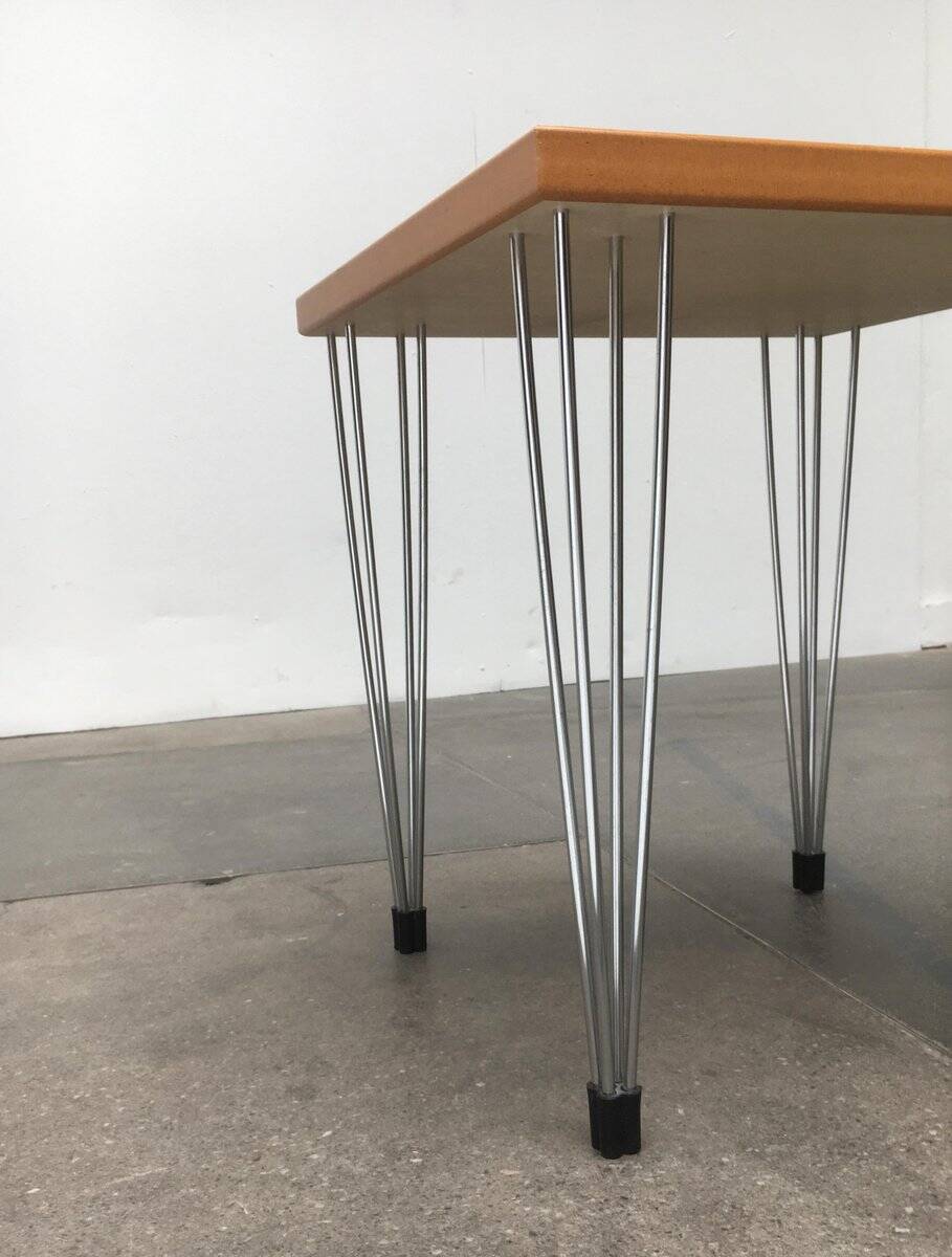 Vintage side table with hairpin legs from Denmark by Pin Age.