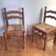 Wooden dining chairs
