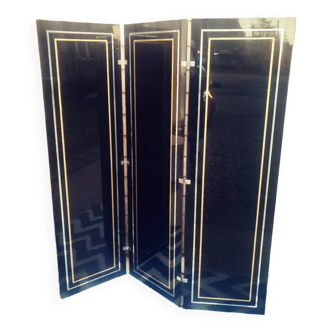 Vintage screen 3 panels in plexi design 70's