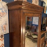 Old mahogany veneer cabinet