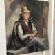 Portrait huile ancien signé