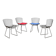 Suite de 4 Chaises "Wire" — Harry Bertoia pour Knoll (Rilsan Noir)