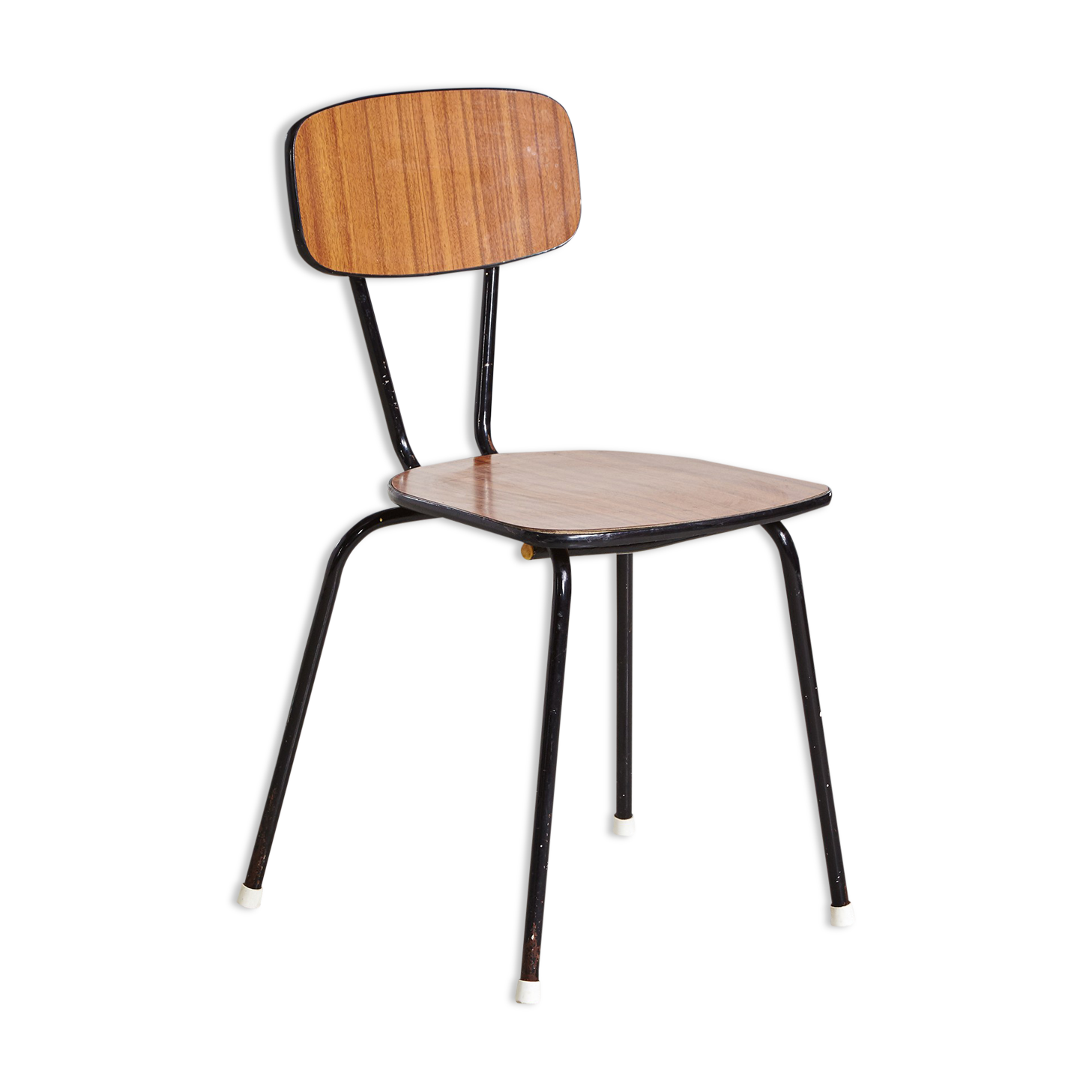 School chair on metal frame