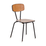 School chair on metal frame