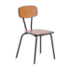 School chair on metal frame