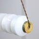 Mid-century opaline & brass pendant lamp