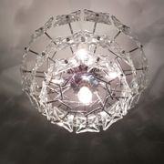 Chandelier vintage glass 1970 s