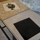 Vintage coffee table with tiles