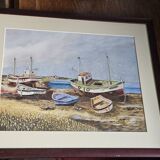 Tableau bateaux à marrée basse