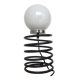 Spiral lamp or spring black and opaline vintage 1960