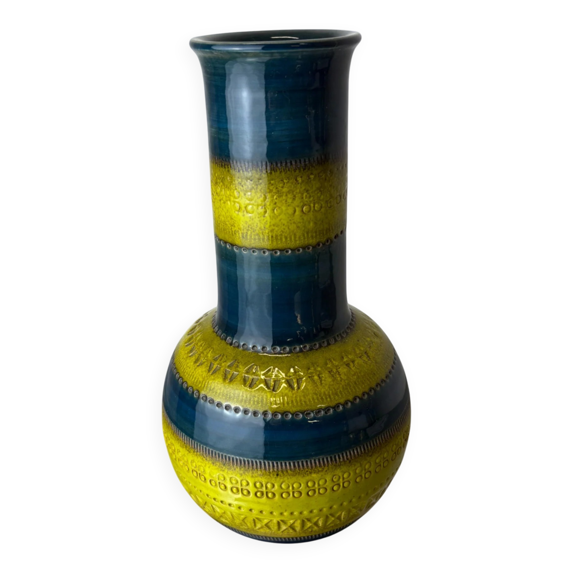 Ceramic vase by Aldo Londi for Bitossi, Italy, 1960s