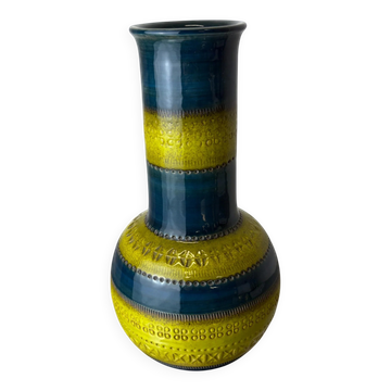 Vase en céramique par Aldo Londi pour Bitossi, Italie, années 1960.