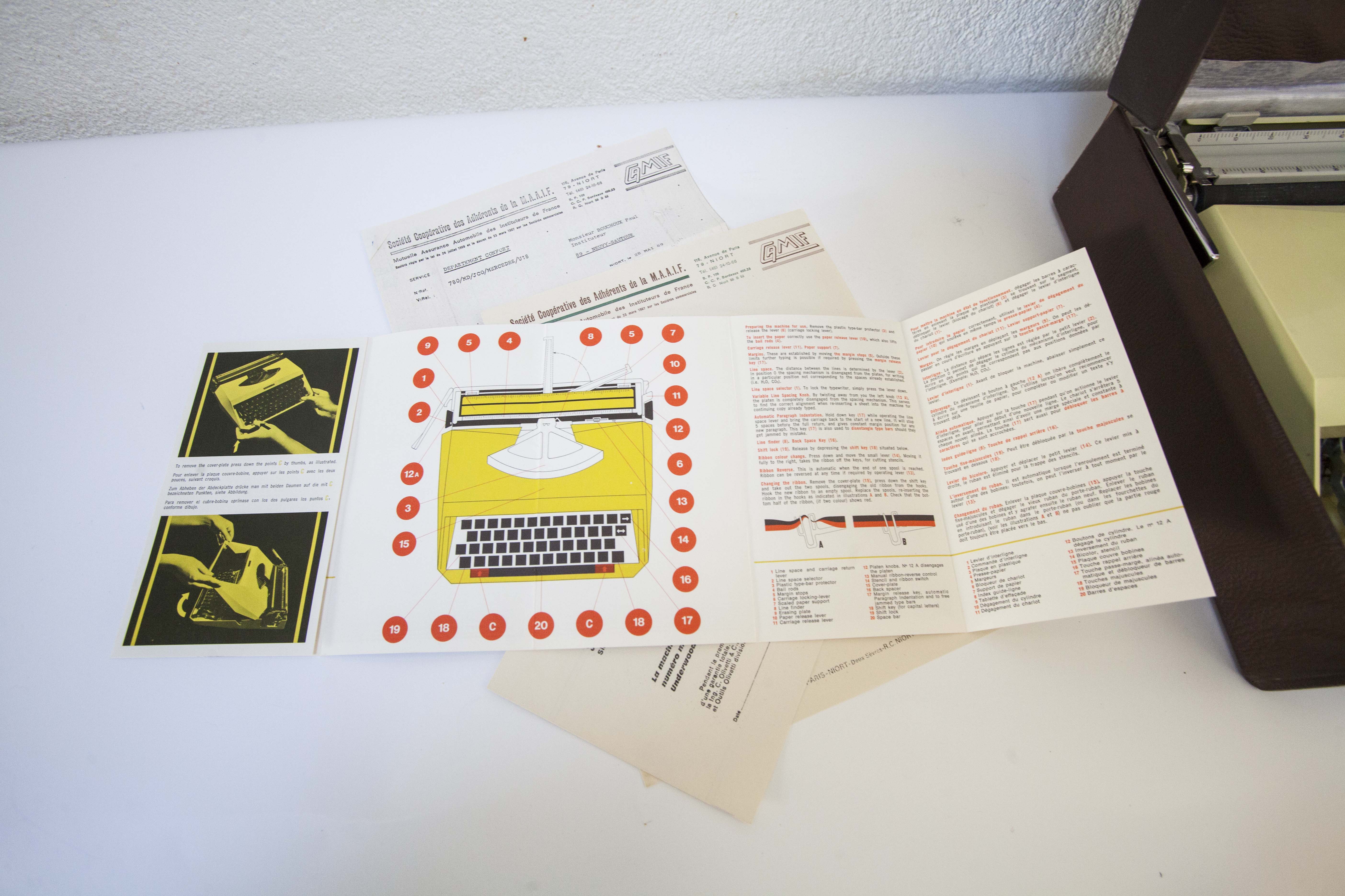 Mercedes character typewriter elite 1969