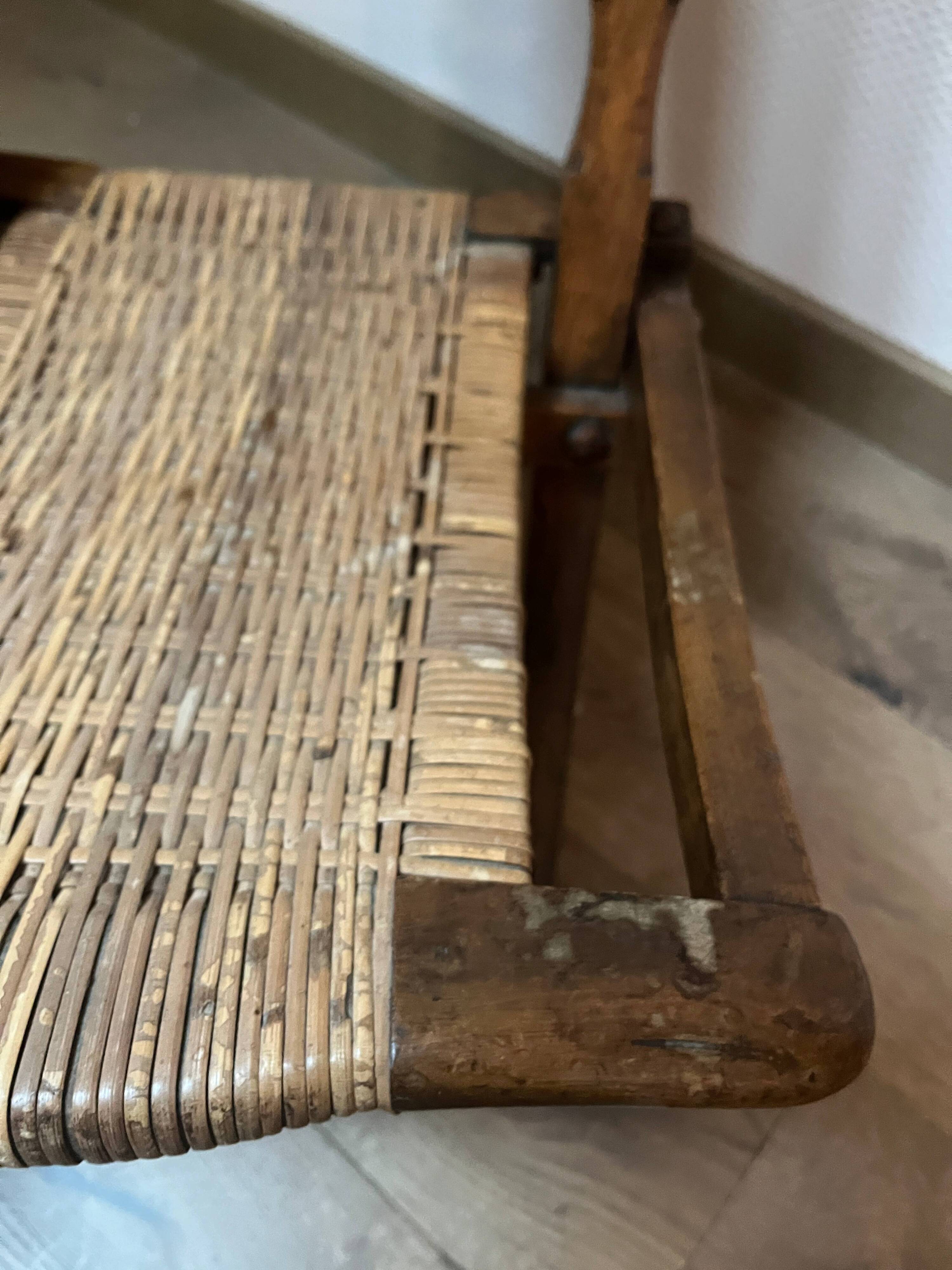 Victorian folding chair 19th century Gothic caning Art & Craft