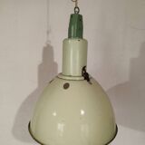 Industrial enamelled steel pendant light