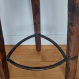 Pair of brutalist high stools