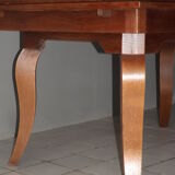 Table expandable oak Gaston fish 1940 art deco