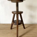 Vintage wooden screw stool