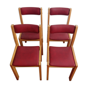 Série de 4 chaises années