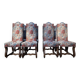 Set of 8 chairs in High Renaissance style.