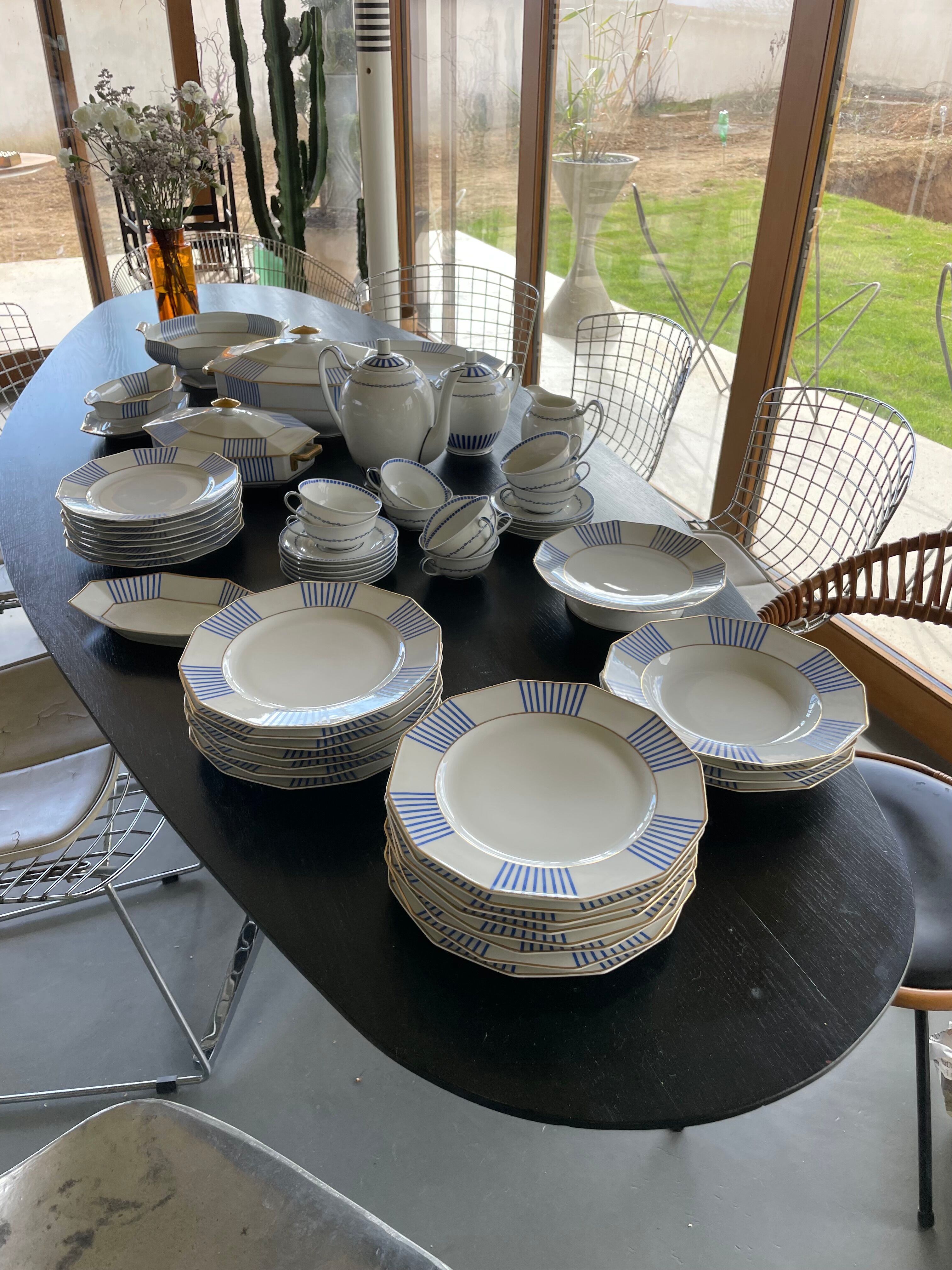 Set XXL crockery Limoges A.Lanternier