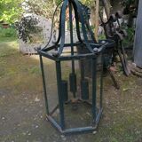 Large iron lantern with its crook