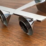 Pair of antique chrome candlesticks from the Art Deco period - in beautiful condition.