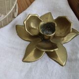 Golden candle holder