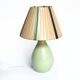 Lampe céramique vert amande