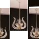 Lot de 3 lustres fontaine Art Déco de Barovier e Toso, verre de Murano, 194